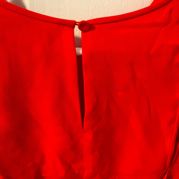 BCBGMAXAZRIA silk red mini dress - Picture 5 of 6